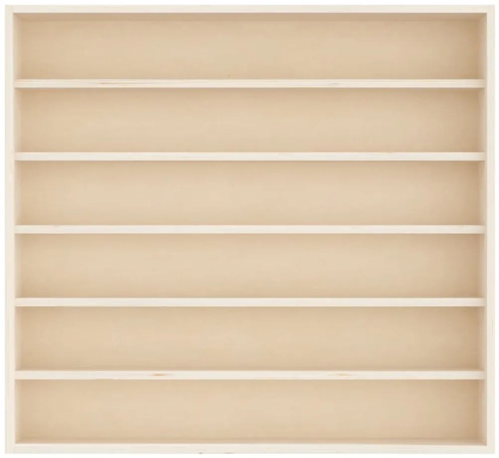 vidaXL Ξύλινη συλλεκτική βιτρίνα με 6 ράφια 60x8,5x55 εκ.