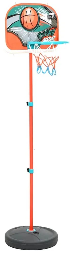 vidaXL Σετ Παιδικής Μπασκέτας Φορητή Ρυθμιζόμενη 133-160 εκ.