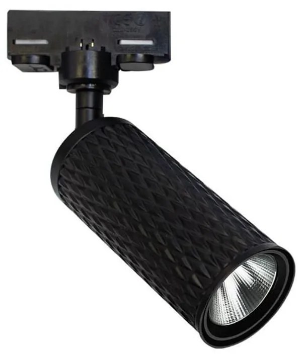 Σποτ Ράγας Τριφασικό Led S062-24 9W 3000K 80Lm Black Aluminium