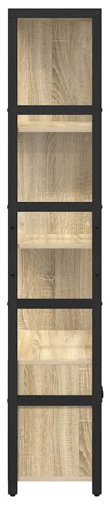 vidaXL Ράφι Βιβλίων Sonoma Δρυς 80 x 30 x 155.5 εκ Επεξεργασμένο ξύλο
