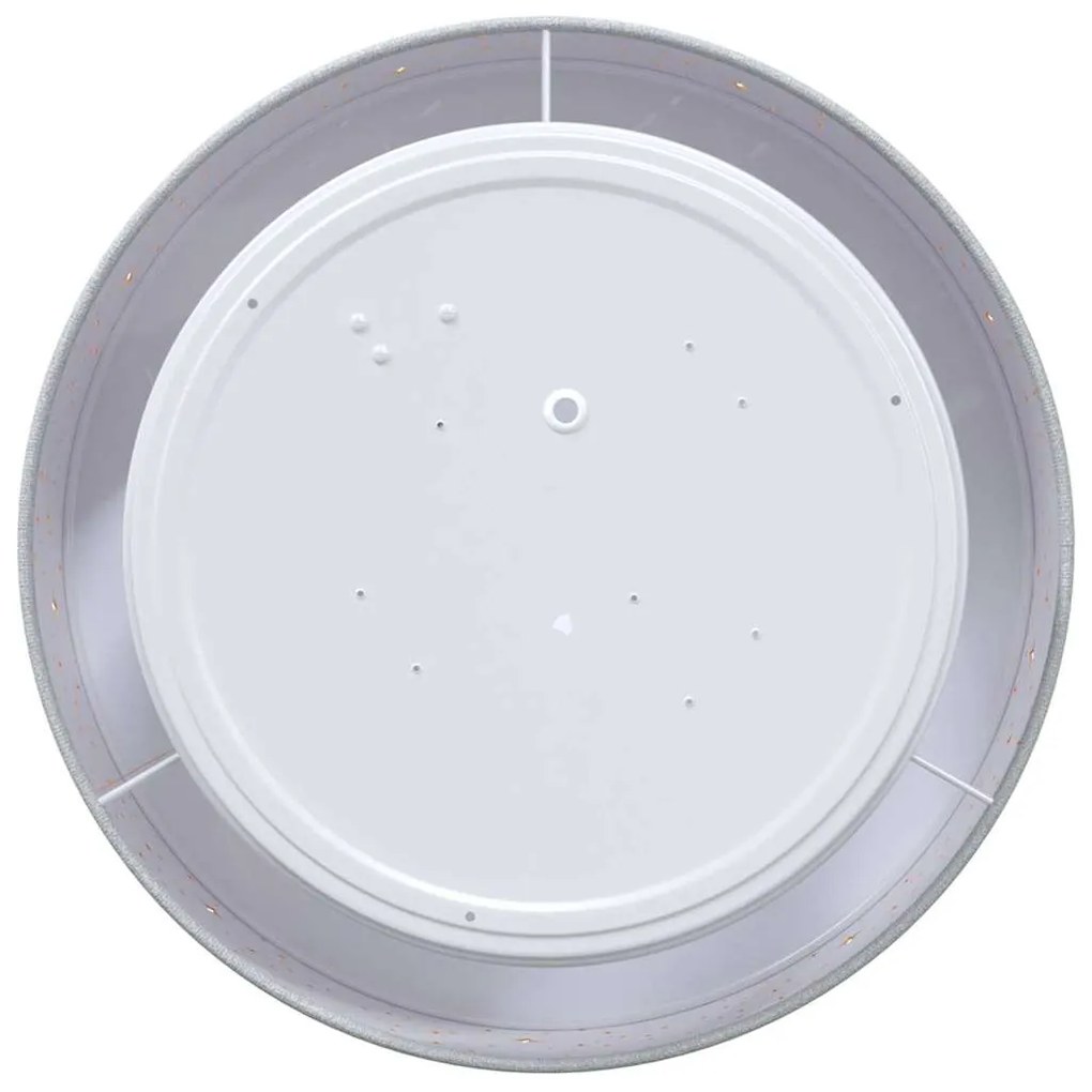 vidaXL Λάμπα Οροφής Γκρι 30 x 13.5 εκ. ύφασμα
