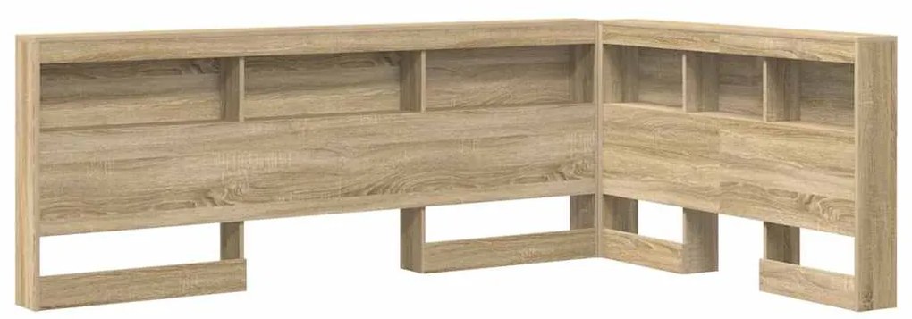 vidaXL Κεφαλάρι Αποθήκης με ράφι Δρύς Sonoma 120 cm Επεξεργασμένο ξύλο