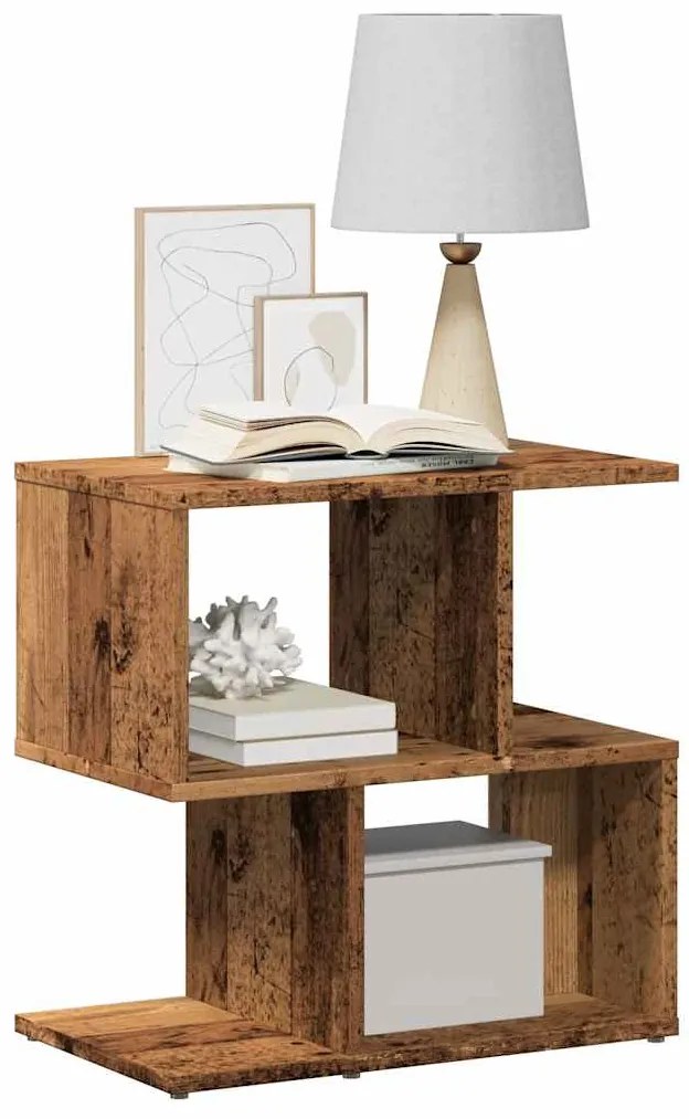 vidaXL Κομοδίνα 2 τεμάχια Παλιό ξύλο 50x30x51,5 cm Κατασκευασμένο ξύλο