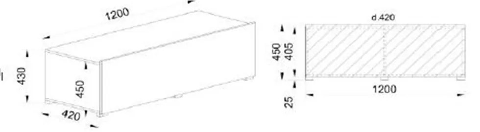 LOVIS ΣΥΝΘΕΤΟ SONOMA 240x42xH200cm - 05-0749