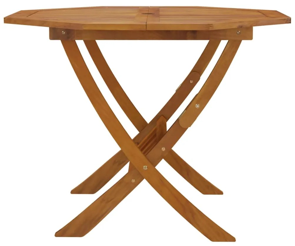 vidaXL Τραπέζι Κήπου Πτυσσόμενο 90 x 75 εκ. Μασίφ Ξύλο Ακακίας