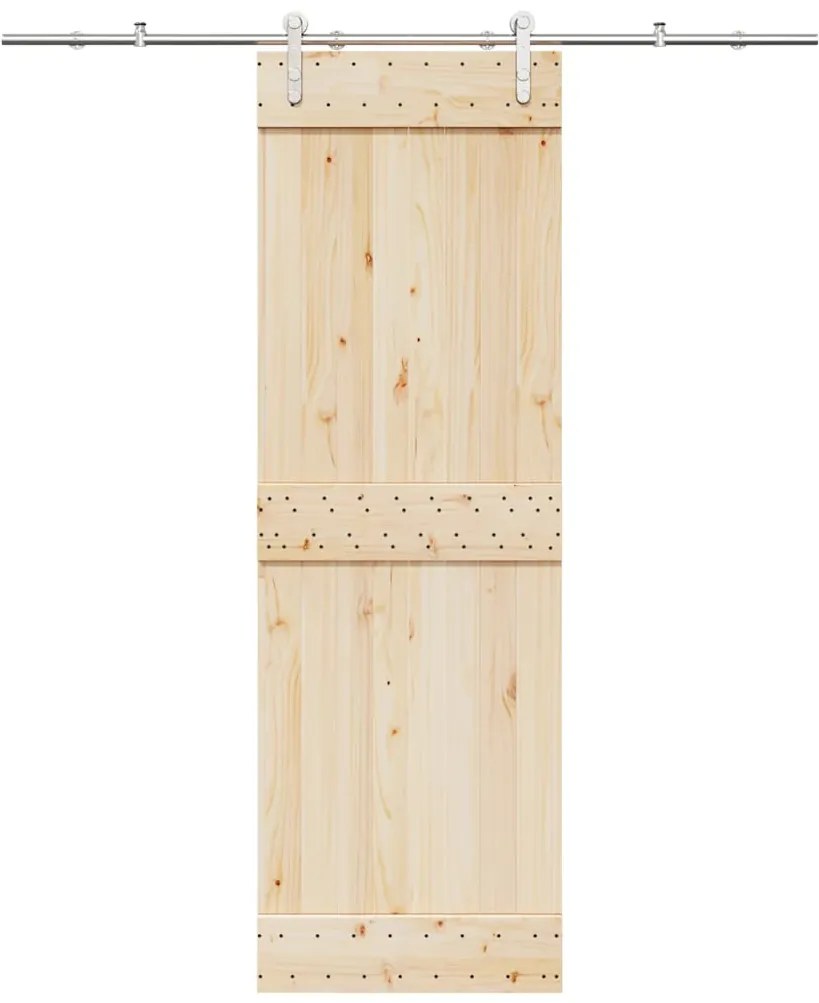 Μηχανισμός Συρόμενης Μεσόπορτας Ασημί 183 εκ. Ανοξείδωτο Ατσάλι