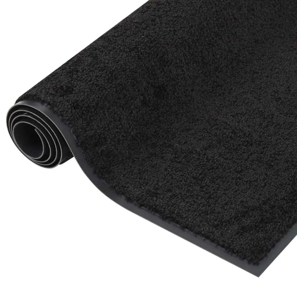 vidaXL Πατάκι Εισόδου Μαύρο 60 x 80 εκ.