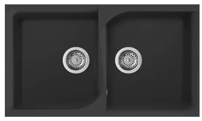 Νεροχύτης κουζίνας EGO 450 Nero 40 ELLECI 86x50cm