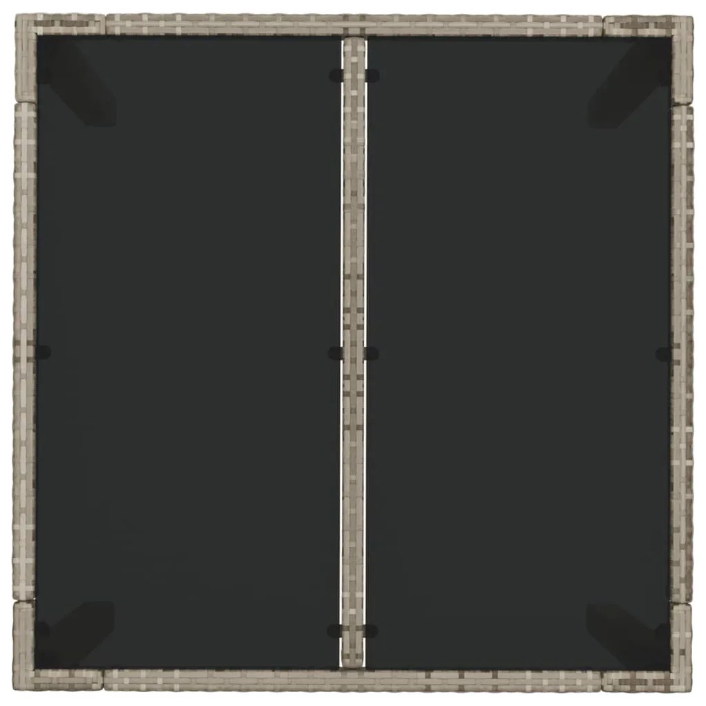 vidaXL Σετ Τραπεζαρίας Κήπου 3 τεμ. Γκρι Συνθ. Ρατάν με Μαξιλάρια