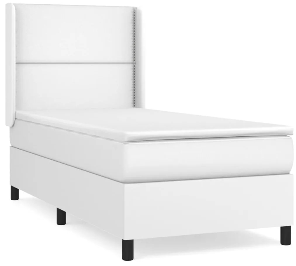 ΚΡΕΒΑΤΙ BOXSPRING ΜΕ ΣΤΡΩΜΑ ΛΕΥΚΟ 100X200ΕΚ.ΑΠΟ ΣΥΝΘΕΤΙΚΟ ΔΕΡΜΑ 3132424