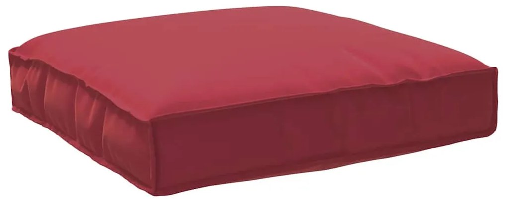 vidaXL Μαξιλάρι παλέτας για κάθισμα Κόκκινο 80 x 80 x 12 cm
