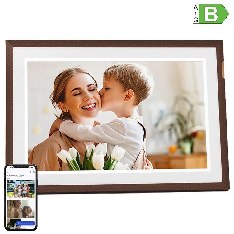 Arzopa Smart Photo Frame D10 10.1" (dark brown)