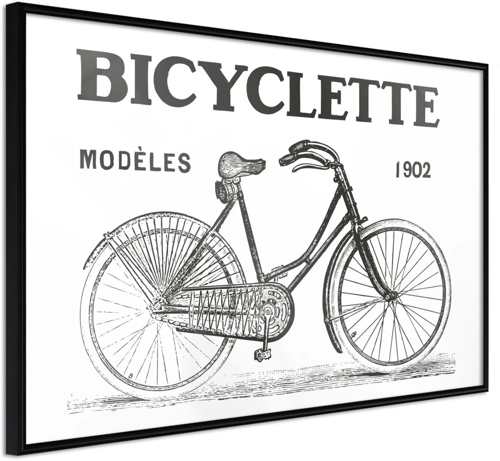 Αφίσα - Bicyclette - 30x20 - Μαύρο - Χωρίς πασπαρτού