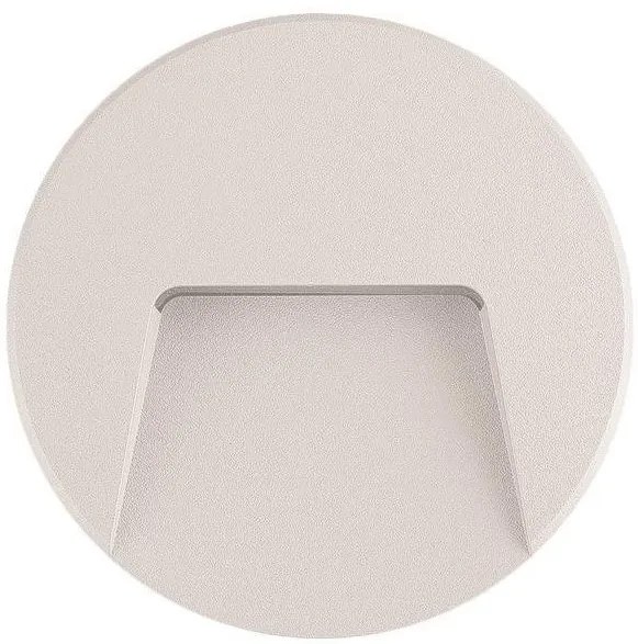 Απλίκα φωτιστικό τοίχου SLIM στεγανό LED 3W IP65 230V Φ135MM PRO Ferrara-145-52014-Λευκό 145-52014