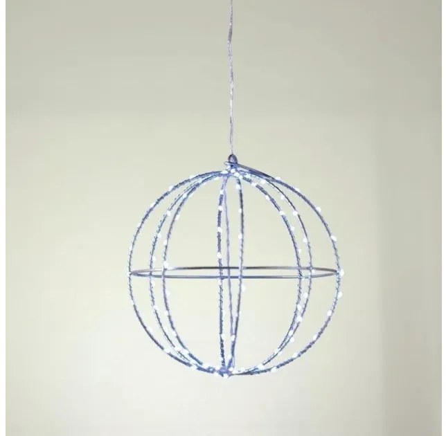 Χριστουγεννιάτικη Μπάλα με 144 Mini LED Φ30 ACA-X0614464226-Μπλε X0614464226
