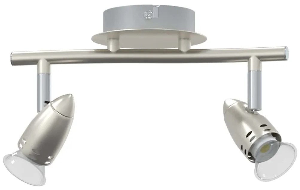 vidaXL Σποτ οροφής με προβολείς Νίκελ 27 x 10 x 12 εκ Μέταλλο
