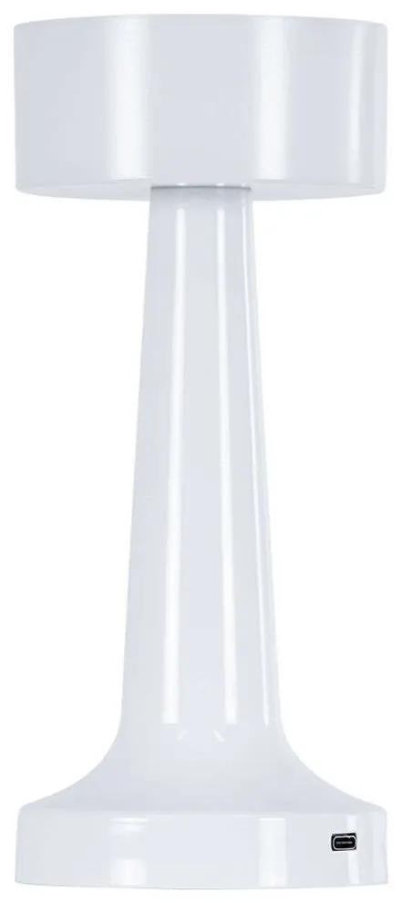 Φωτιστικό Επιτραπέζιο Επαναφορτιζόμενο Nanna 76471 Φ9x21cm Dim Led 105lm 1,5W 1500/4500/6000K White  Πλαστικό