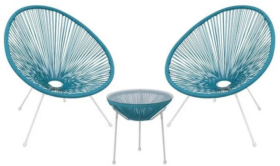 Τραπεζαρία Σετ 2 Θέσεων Acapulco Ε245,Α3S Blue Two Seater