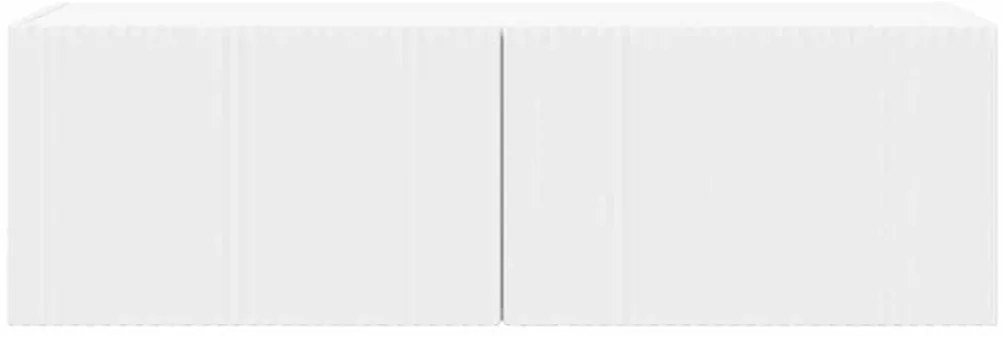 vidaXL Ντουλάπι Τηλεόρασης Τοίχου Επιτοίχιο Λευκό 60 x 31 x 29.5 εκ