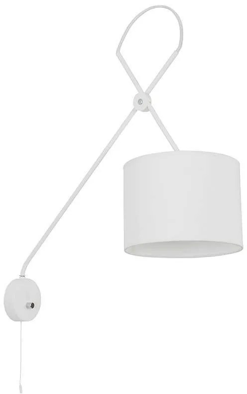 Φωτιστικό Τοίχου Viper I 6512 White Nowodvorski Metal, Fabric