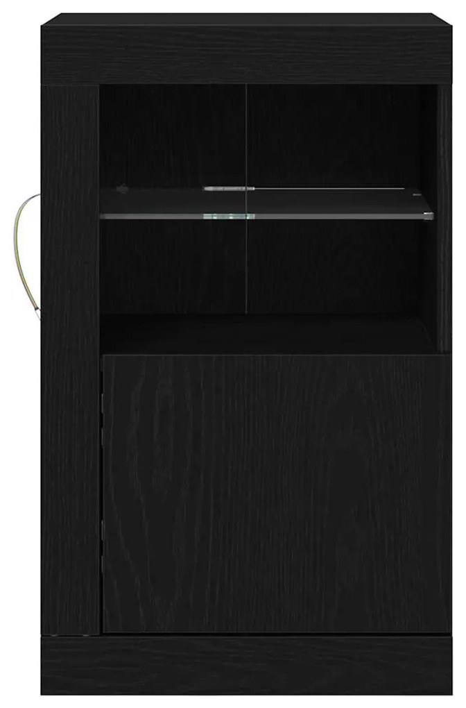 vidaXL Βοηθητικό ντουλάπι Μαύρη δρυς 41 x 37 x 67 εκ