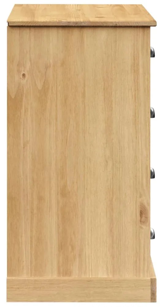 vidaXL Μπουφές με Συρτάρια VIGO 113 x 40 x 75 εκ. Μασίφ Ξύλο Πεύκο