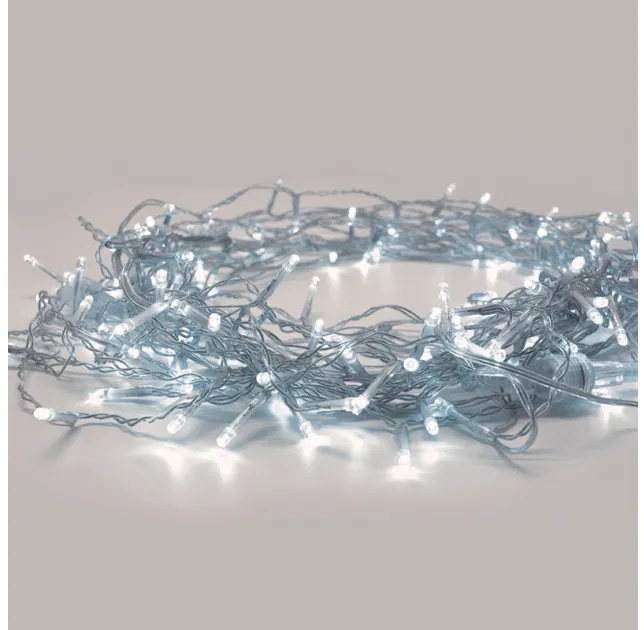 Λαμπάκια Σειρά 50 LED Μπαταρίας 2xAA CW Σταθερά IP20 490 και 30cm Διάφανο Καλώδιο X0650212 ACA-X0650212-Διάφανο X0650212