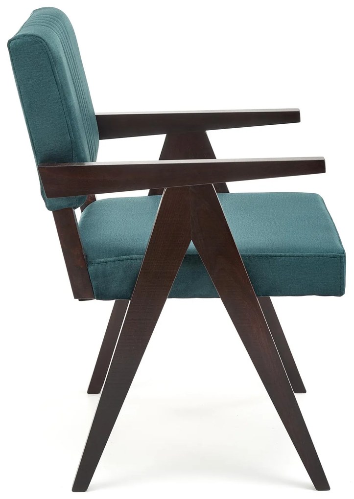 MEMORY chair, ebony / dark green Monolith 37