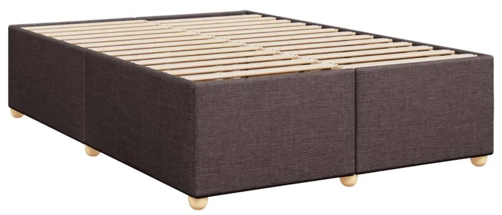 ΚΡΕΒΑΤΙ BOXSPRING ΜΕ ΣΤΡΩΜΑ ΣΚΟΥΡΟ ΚΑΦΕ 160X200 ΕΚ ΥΦΑΣΜΑΤΙΝΟ 3291327