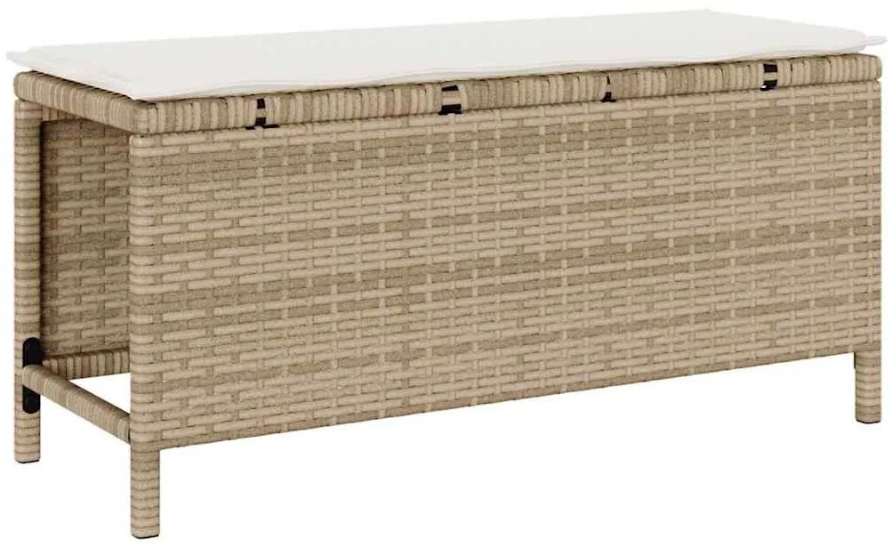 vidaXL Σέτ φαγητού για κήπο Μπεζ συνθετικό ρατάν