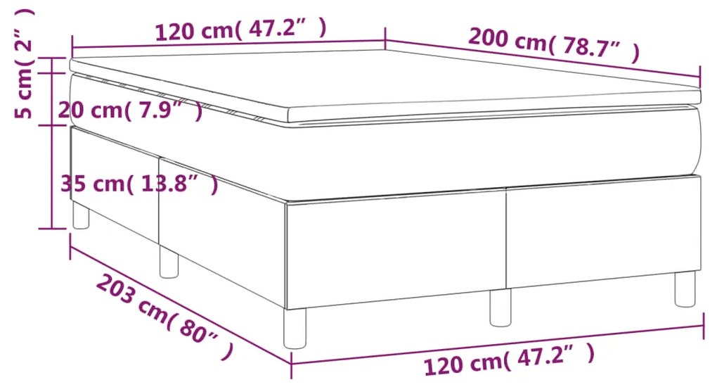 ΚΡΕΒΑΤΙ BOXSPRING ΜΕ ΣΤΡΩΜΑ ΜΑΥΡΟ 120 X 200 ΕΚ. ΒΕΛΟΥΔΙΝΟ 3144671