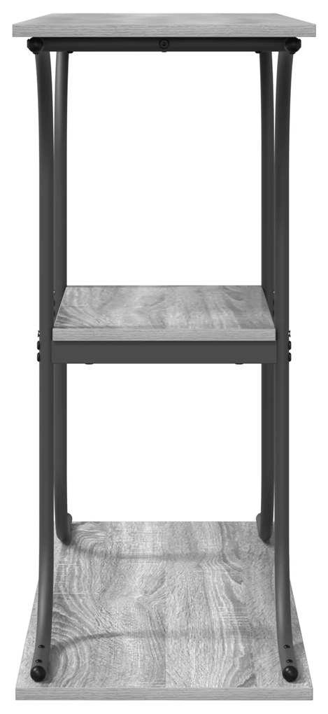 vidaXL Τραπέζι κονσόλας με ράφι Γκρι sonoma 101 x 35 x 80.5 εκ