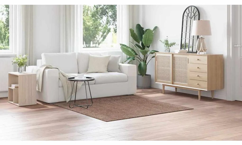 vidaXL Χαλί Καφέ 160 x 160 cm Πολυπροπυλένιο