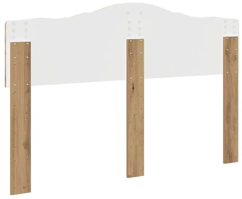 vidaXL Κεφαλάρι με κεφαλάρι Artisan Oak 160 cm Επεξεργασμένο ξύλο