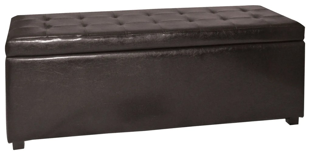 Σκαμπώ DENISE PU Καφέ Σκούρο 113x43x45cm