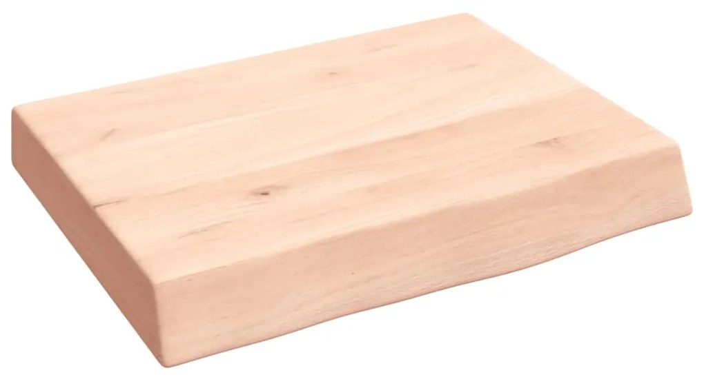 vidaXL Ράφι Τοίχου 40x30x(2-6) εκ. από Ακατέργαστο Μασίφ Ξύλο Δρυός