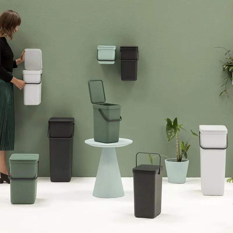 Кош за смет за разделно събиране Brabantia Sort&Go 16L, Jade Green