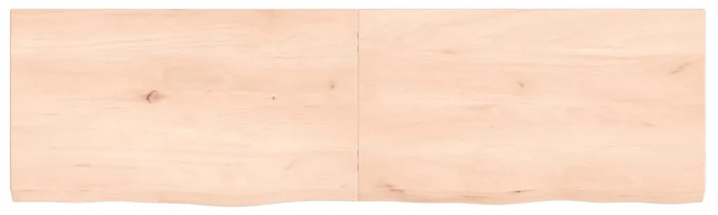 vidaXL Ράφι Τοίχου 140x40x(2-4) εκ. από Ακατέργαστο Μασίφ Ξύλο Δρυός