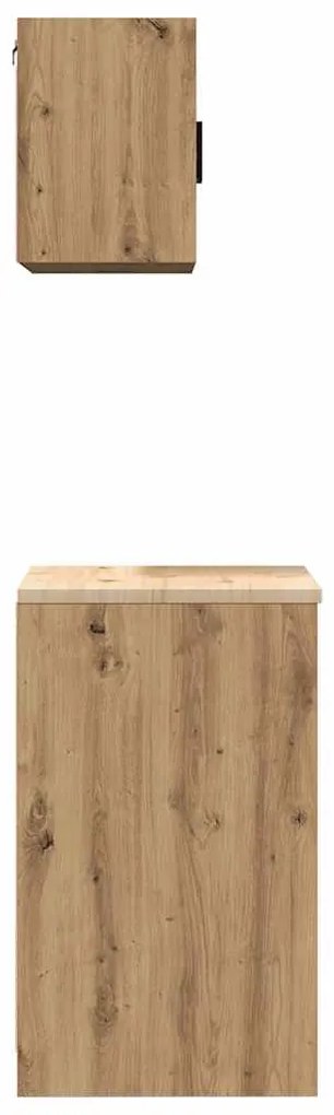 vidaXL ντουλάπια γκαράζ 2 τεμ. Artisan Δρυς από Επεξεργασμένο Ξύλο