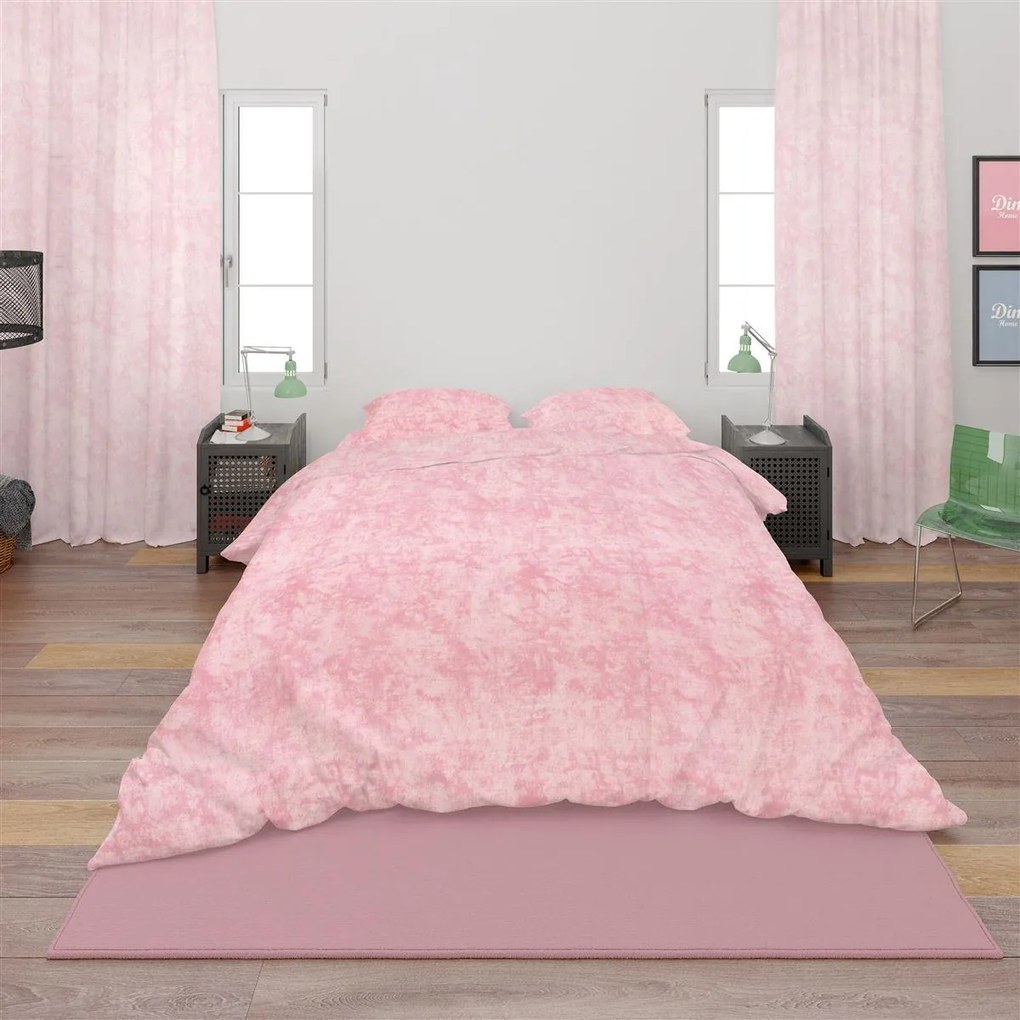 Σεντόνια Σετ 4 τεμ Βαμβακερά King Size Premium Shadow 617 240X270 Pink DimCol