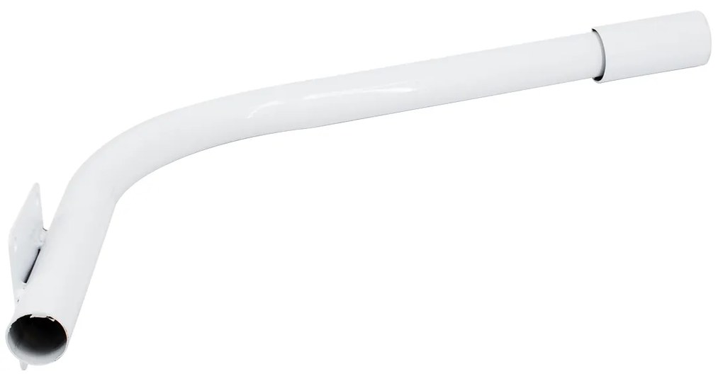 GloboStar® 90229 Μεταλλική Βάση Στήριξης CURVED M62cm x Φ60mm για Φωτιστικά Δρόμου Street Lights με Διάμετρο Βάσης Φ60mm