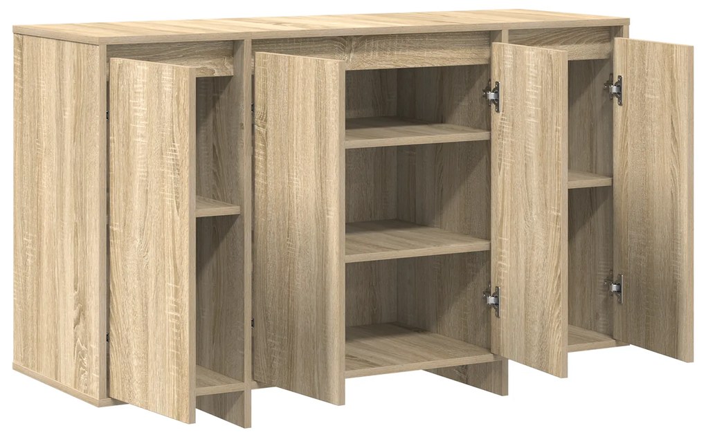 vidaXL Πλευρικό Γραφείο Sonoma Oak Sonoma Oak Επεξεργασμένο ξύλο