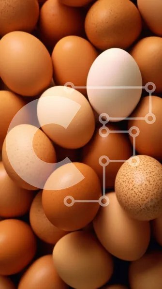 Intra Συλλεκτικό Ξύλινο Παζλ Plywood 4mm - Σωρός από αυγά - καφέ και λευκό Σε Ξύλινο Κουτί - Διαστάσεις: 10x10 cm – 25 κομμάτια