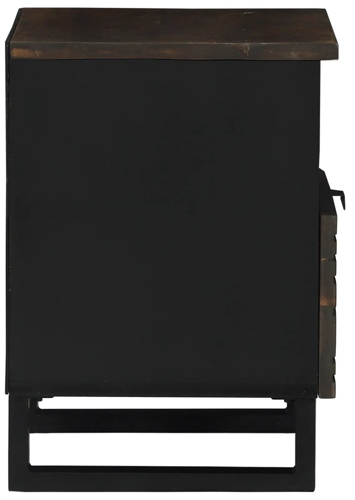 vidaXL Κομοδίνο, 40x33x46 εκ., Σταθερό Ξύλο Μάνγκο