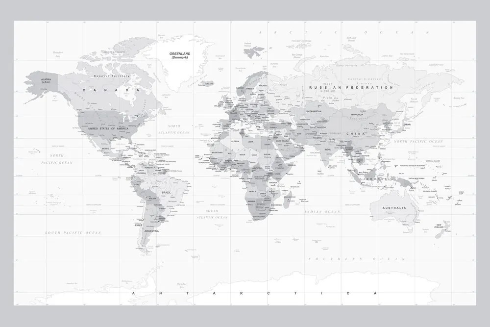 Εικόνα σε κλασικό ασπρόμαυρο χάρτη από φελλό με γκρι περίγραμμα - 120x80  arrow