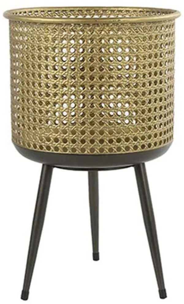 Κασπώ Σε Τρίποδο 013.787066 24,5x40,5cm Black-Gold Metal
