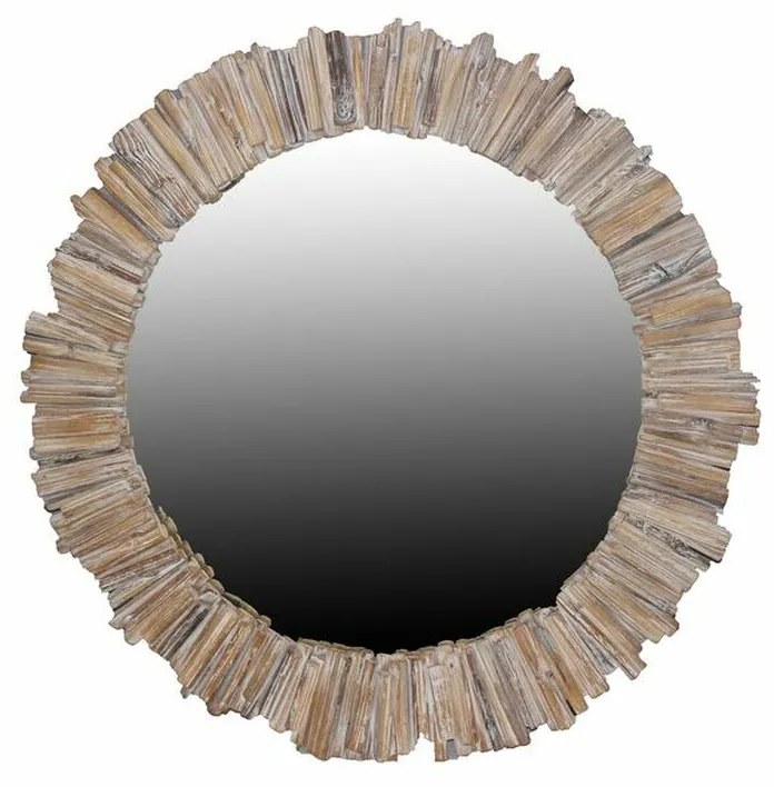 Τοίχο καθρέφτη DKD Home Decor Λευκό Αρχεία καταγραφής Alpino 112 x 4 x 112 cm 125 x 4 x 125 cm 128 x 4 x 128 cm