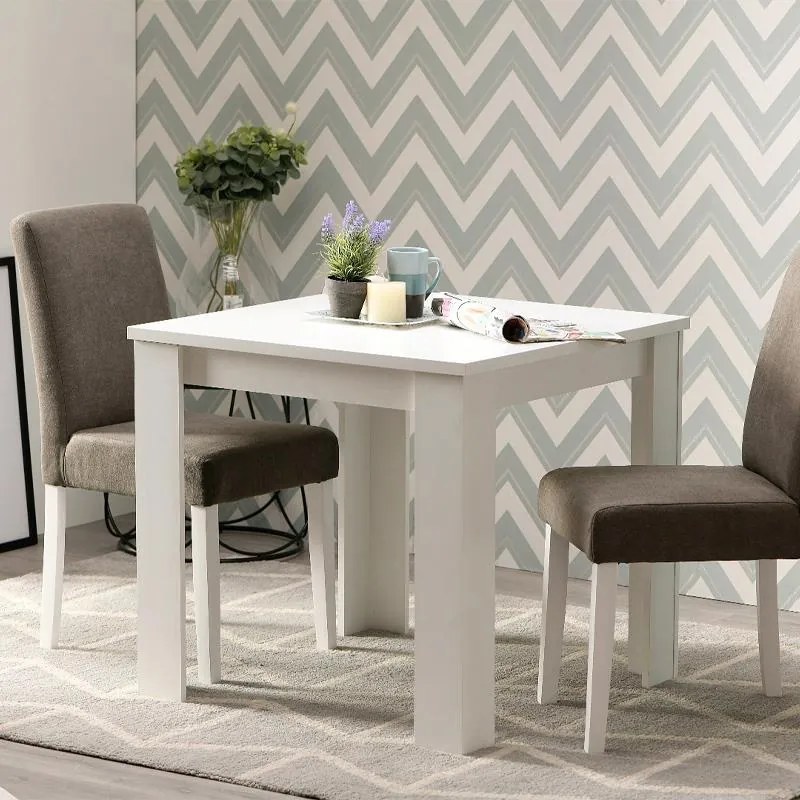 Τραπέζι Τραπεζαρίας DT Λευκό 80x80x75 εκ.