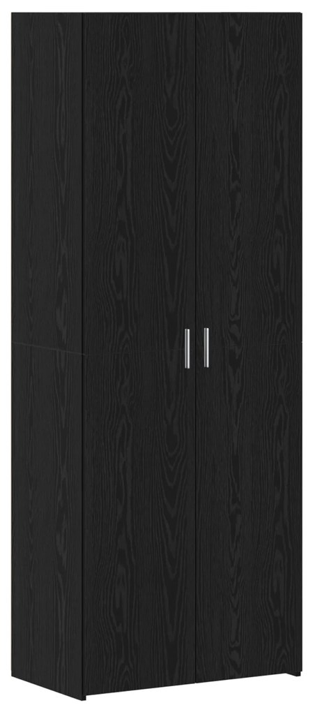 vidaXL ντουλάπα  Μαύρη Δρυς 70x42.5x225 εκ Επεξεργασμένο Ξύλο