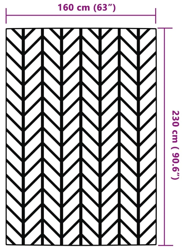 vidaXL Χαλί εξωτερικού χώρου ARAKIL Γκρι 160x230 cm PP